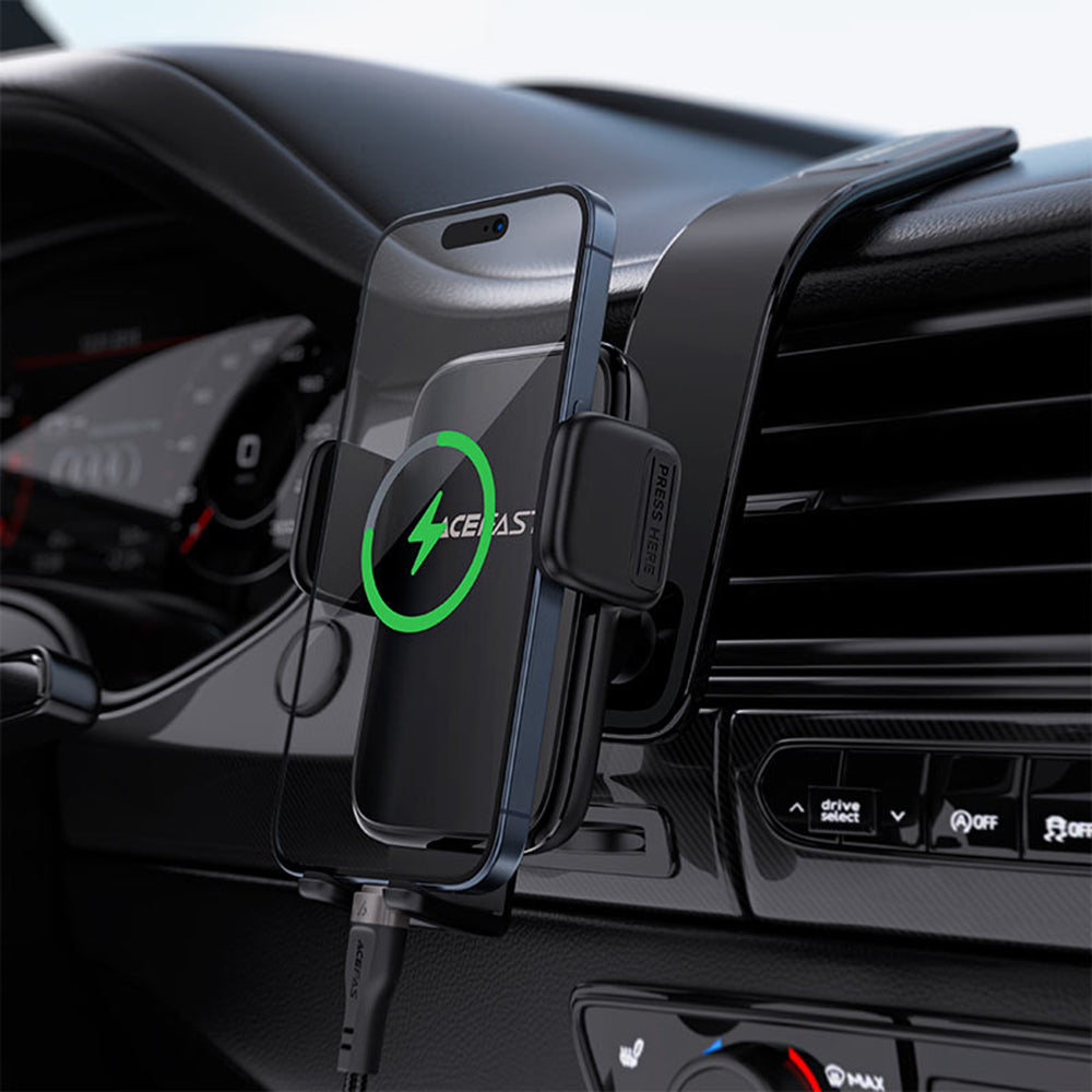 Acefast D28 autós tartó, 4,5 inch - 6,7 inch, fekete