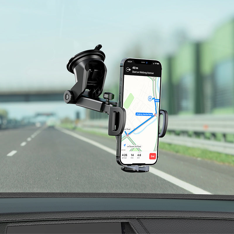 BH53 Szeles autós tartó, 4,5 hüvelyk - 6,7 hüvelyk, fekete 