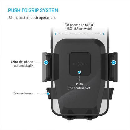 Auto tartó Fixed Iconiq Lock, Univerzális, Fekete