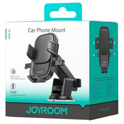 Joyroom JR-OK6 Dash 2 autós tartó, 4,7 hüvelyk - 6,8 hüvelyk, fekete