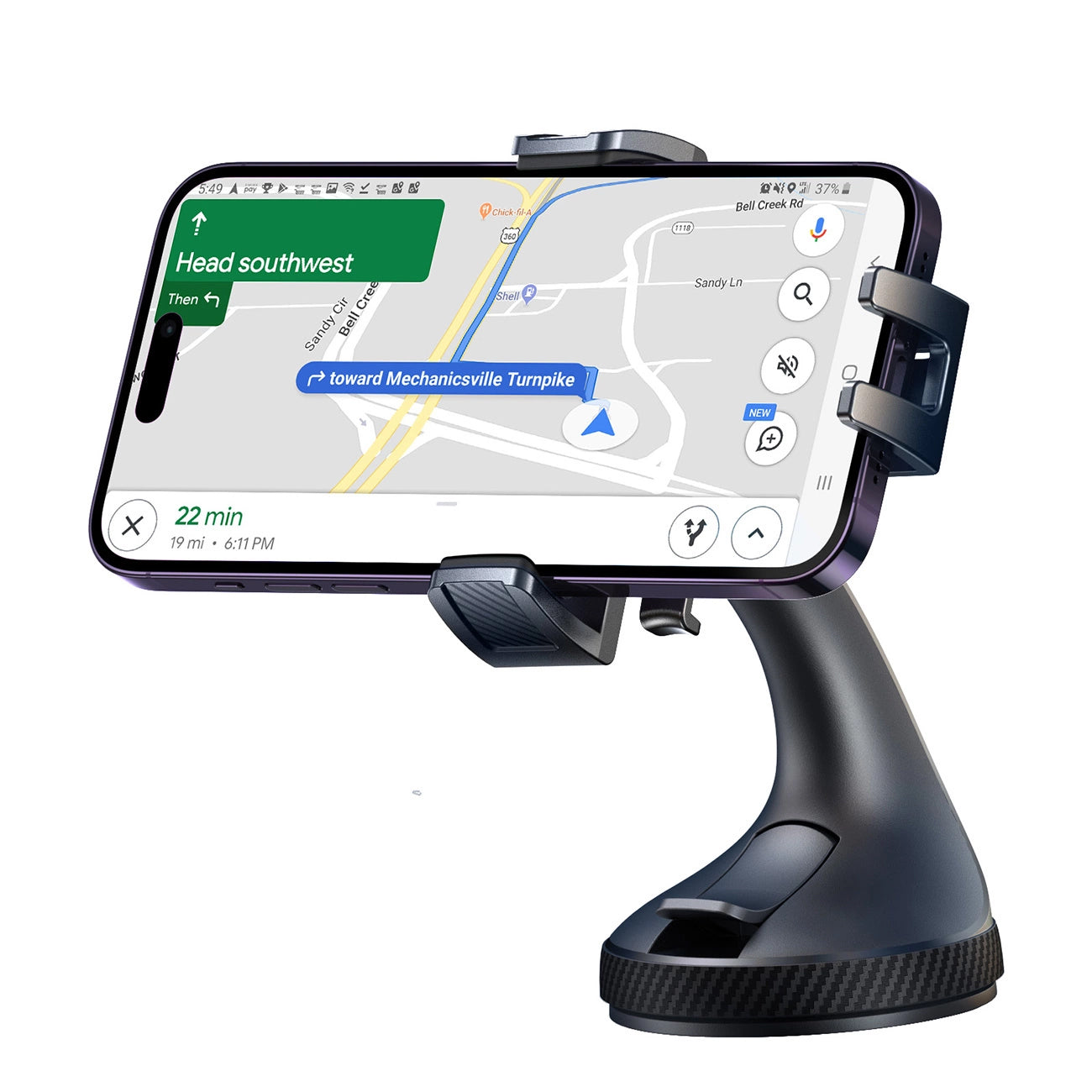 Joyroom JR-OK6 Dash autós tartó, 4.7 inch - 6.8 inch, Fekete
