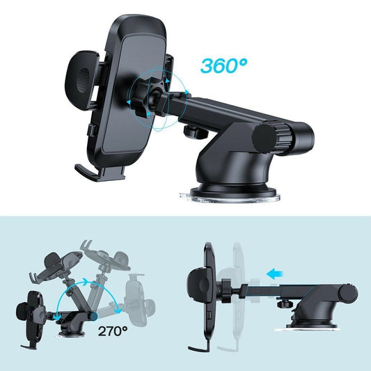 Joyroom JR-ZS259-2 Dash autótartó, 4.7 inch - 6.9 inch, Fekete