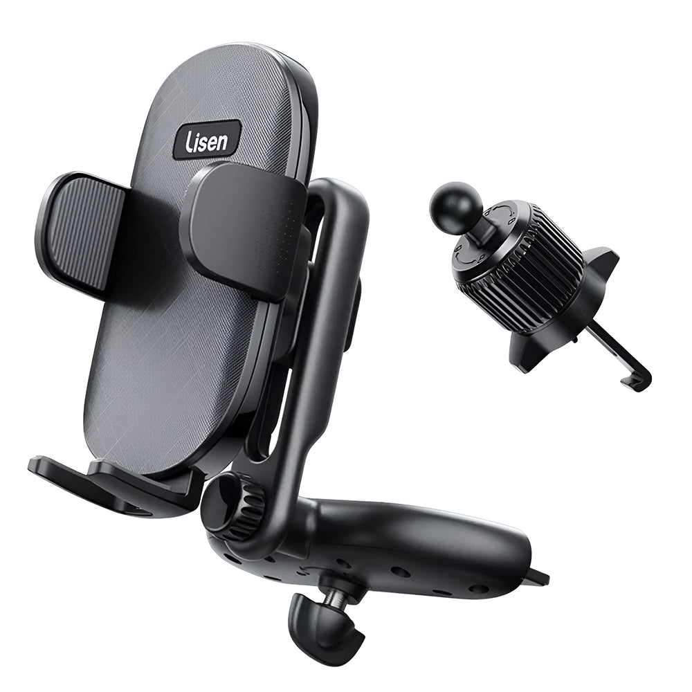 Lisen 2in1 autós tartó, 4.7inch - 7.2inch, Fekete YL0222040016