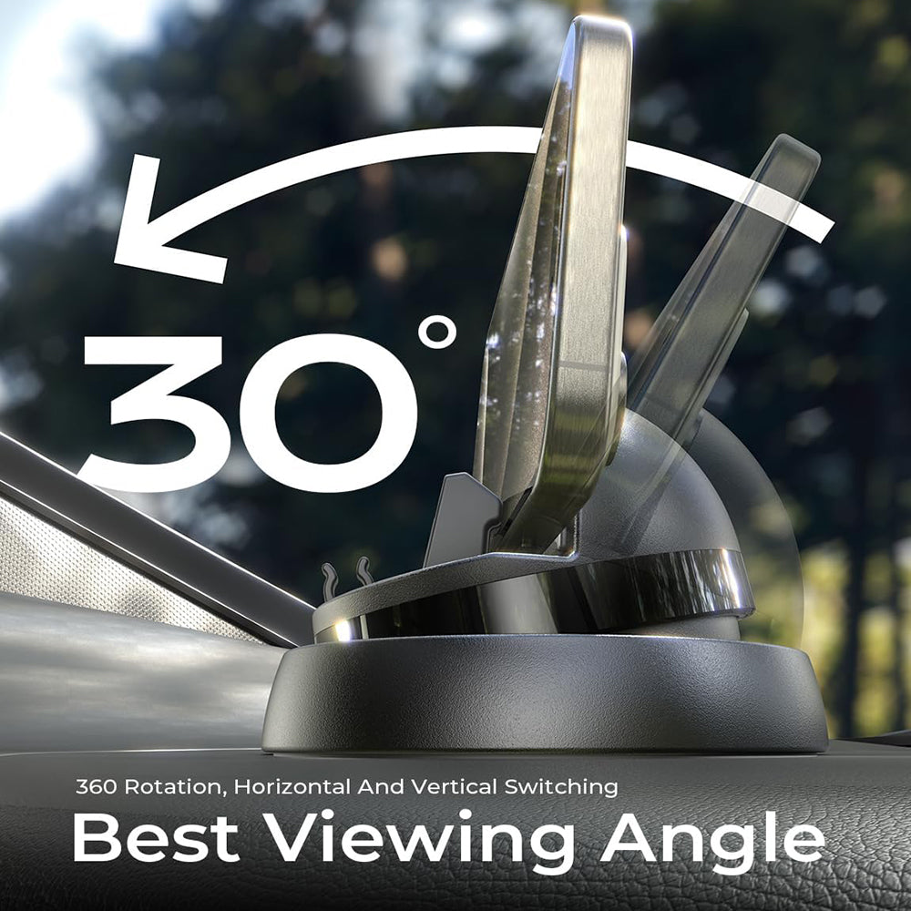 Lisen autós tartó telefonhoz / táblagéphez 6mm - 13mm vastagsággal, Fekete YL0224060015