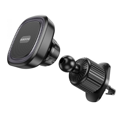 Mágneses Autós Tartó Borofone BH96 Ice, Univerzális, Fekete-Szürke