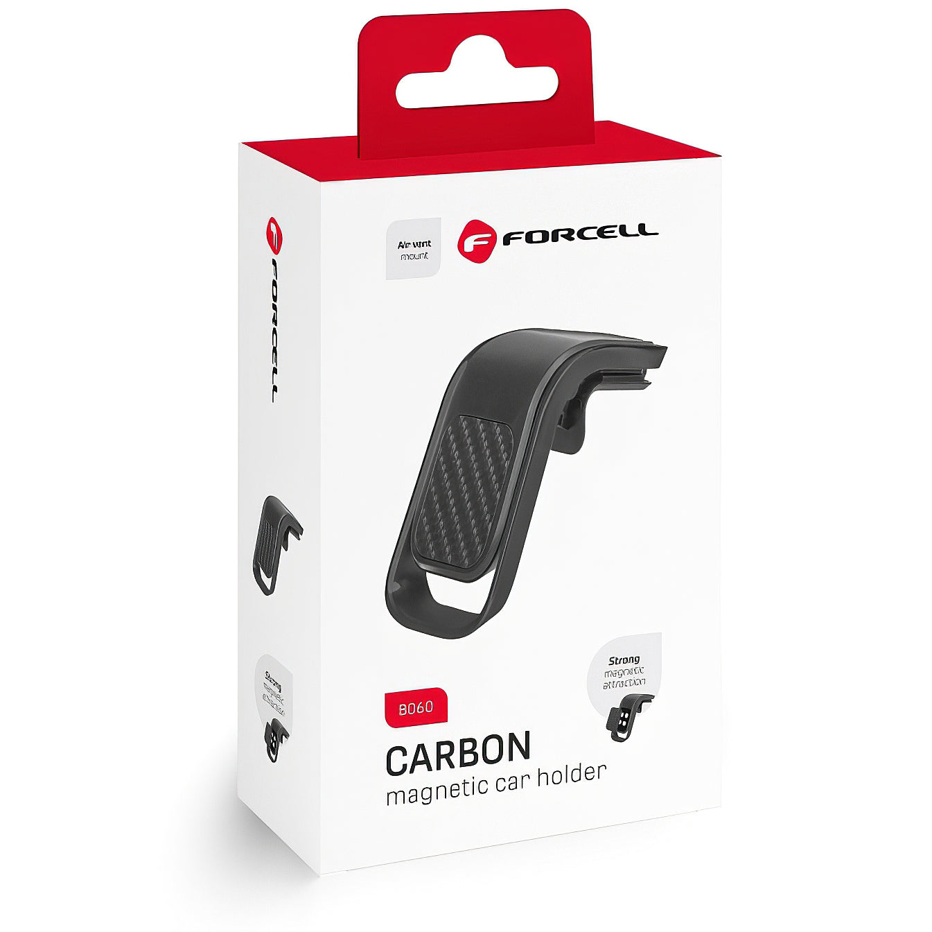 Forcell Carbon B060 autós tartó, univerzális, fekete