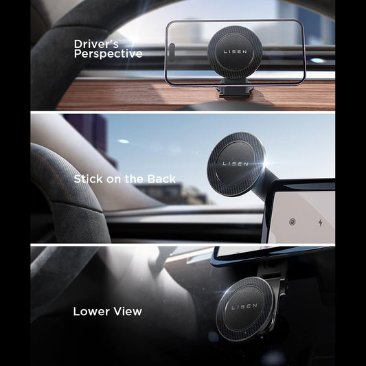Lisen Univerzális Mágneses Autós Tartó, Fekete YL0223050002