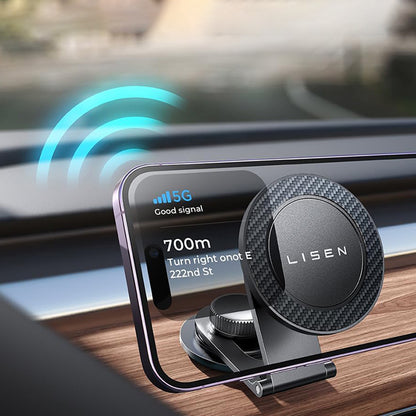 Lisen Univerzális Mágneses Autós Tartó, Fekete YL0223050002