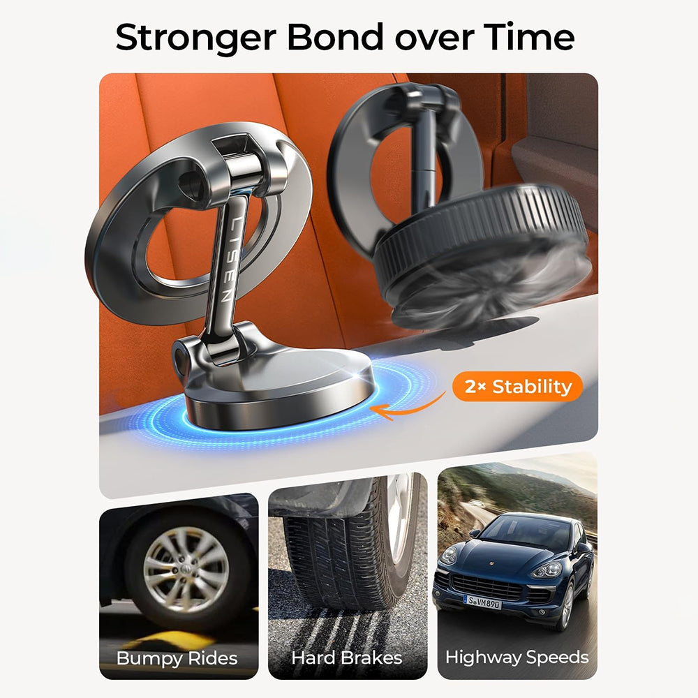 Lisen Mágneses Autós Tartó, Univerzális, Fekete YL0223080002