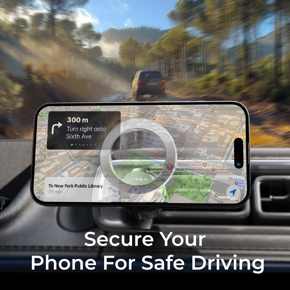 Lisen Univerzális Mágneses Autós Tartó, Fekete YL0223110033