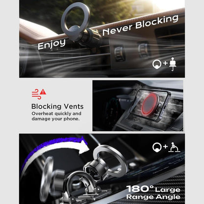 Lisen Univerzális Mágneses Autós Tartó, Fekete YL0223110033