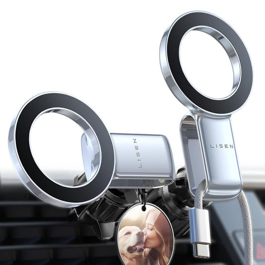 Lisen Mágneses Autós Tartó, Univerzális, Fekete YL0224050012