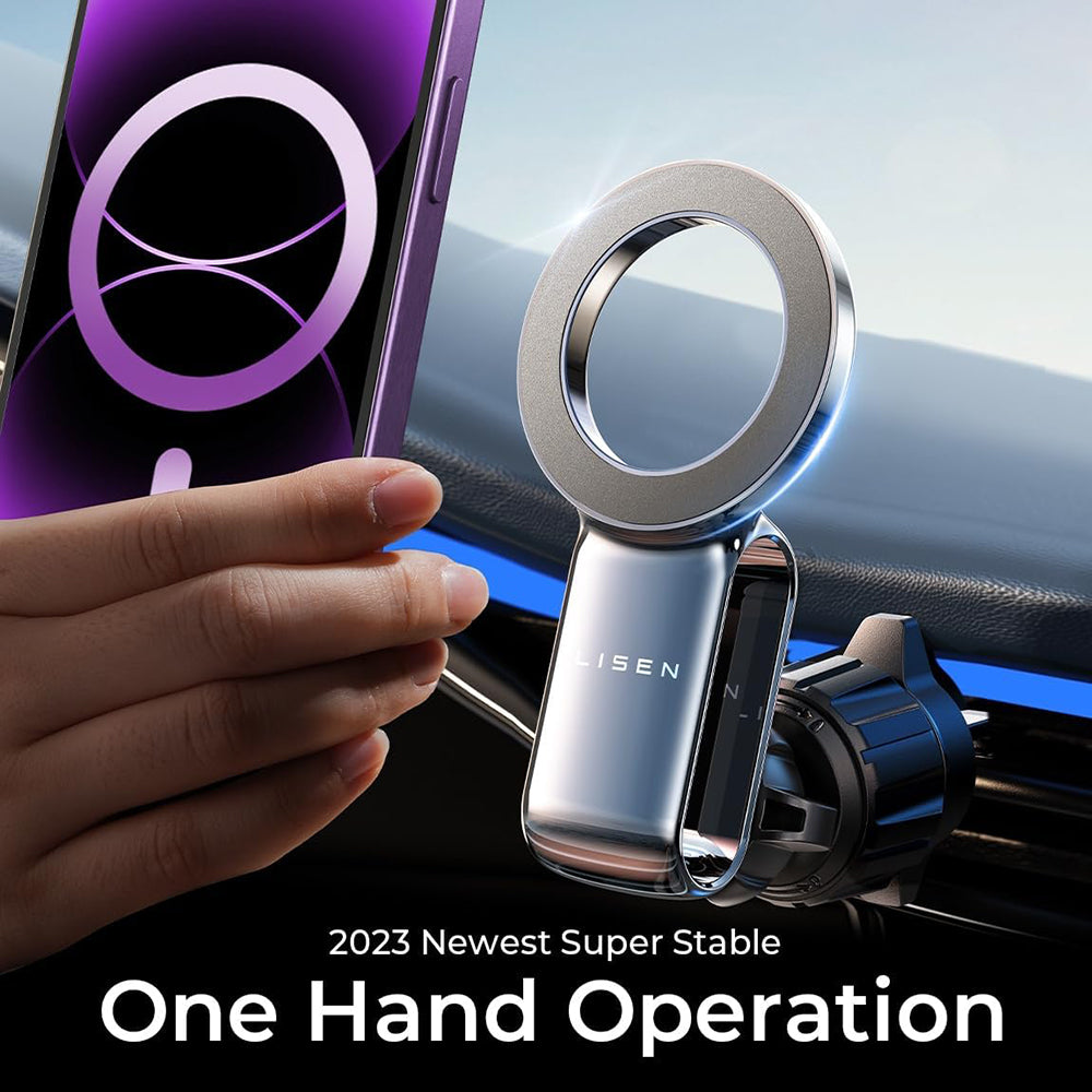 Lisen Mágneses Autós Tartó, Univerzális, Fekete YL0224050012