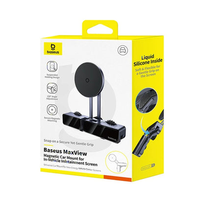 Baseus MaxView MagSafe Mágneses Autós Tartó, Fekete C40180701813-00