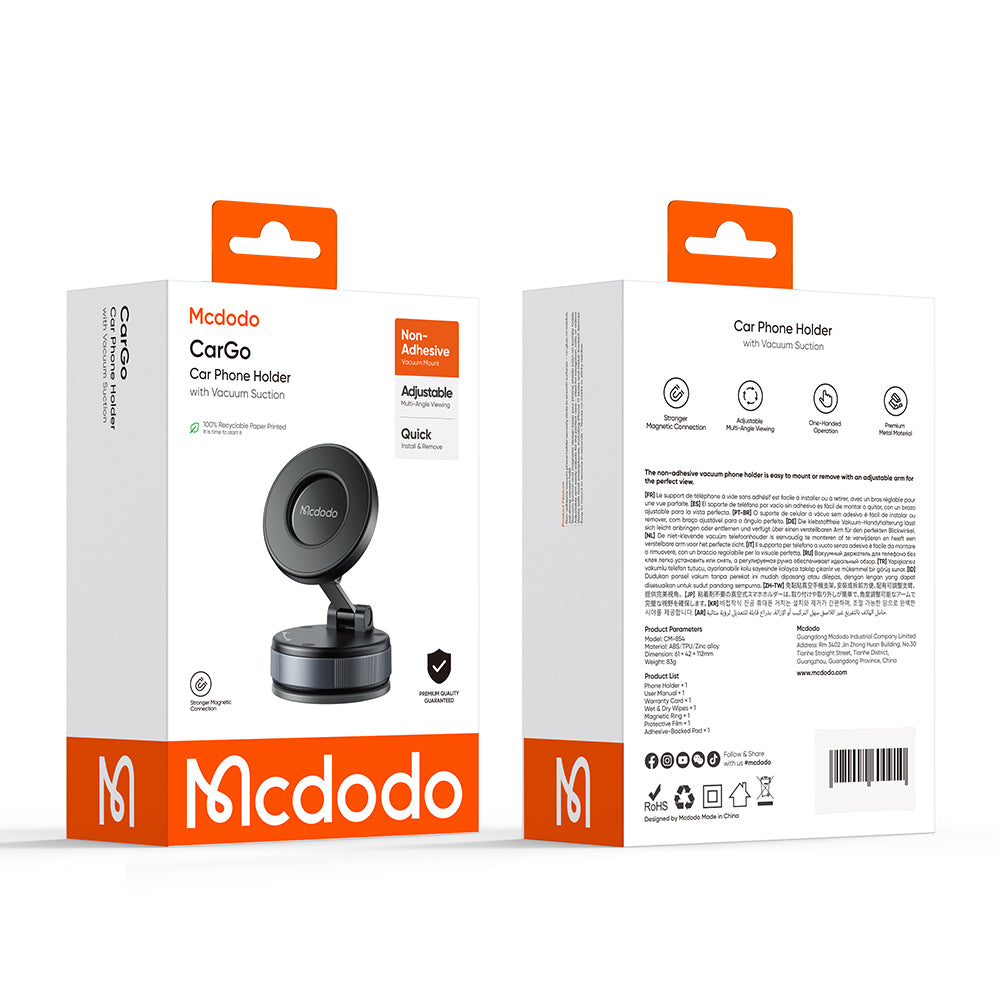 McDodo CM-8540 mágneses autós tartó, fekete