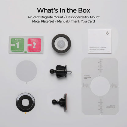 Mágneses Autós Tartó Spigen MFT13, Univerzális, Ezüst ACP08314