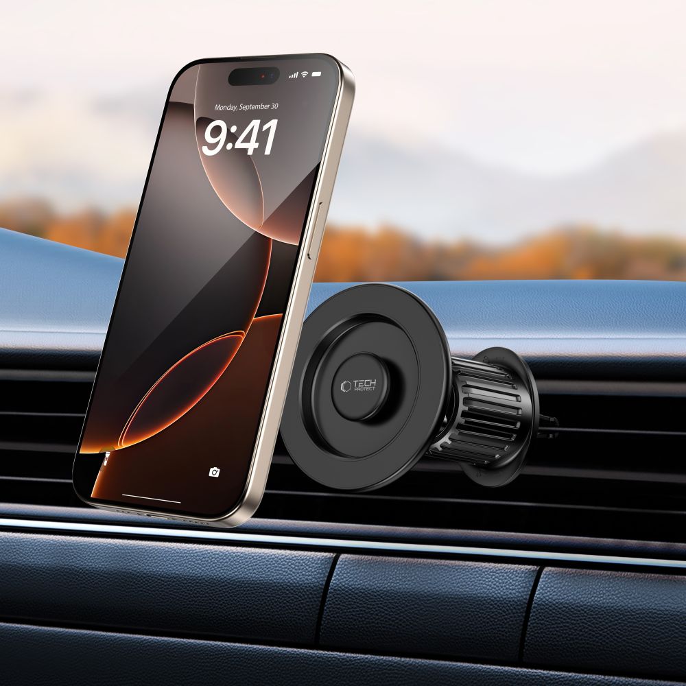 Tech-Protect N58 Vent Mágneses Autós Tartó, Univerzális, Fekete