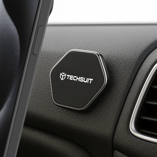 Mágneses Autós Tartó Techsuit HOLD210-C, Univerzális, Fekete