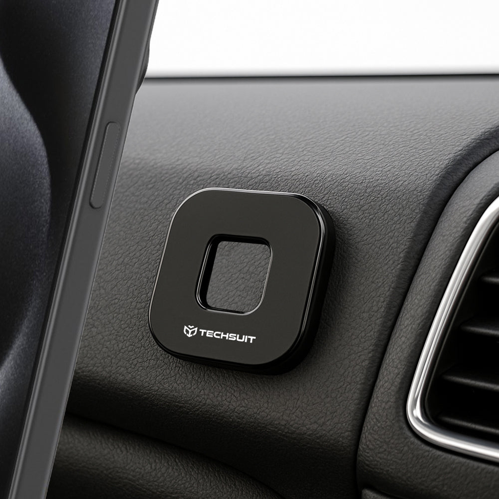 Mágneses Autós Tartó Techsuit HOLD210, Univerzális, Fekete