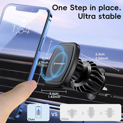 Mágneses Autós Tartó Techsuit S2, Univerzális, Fekete