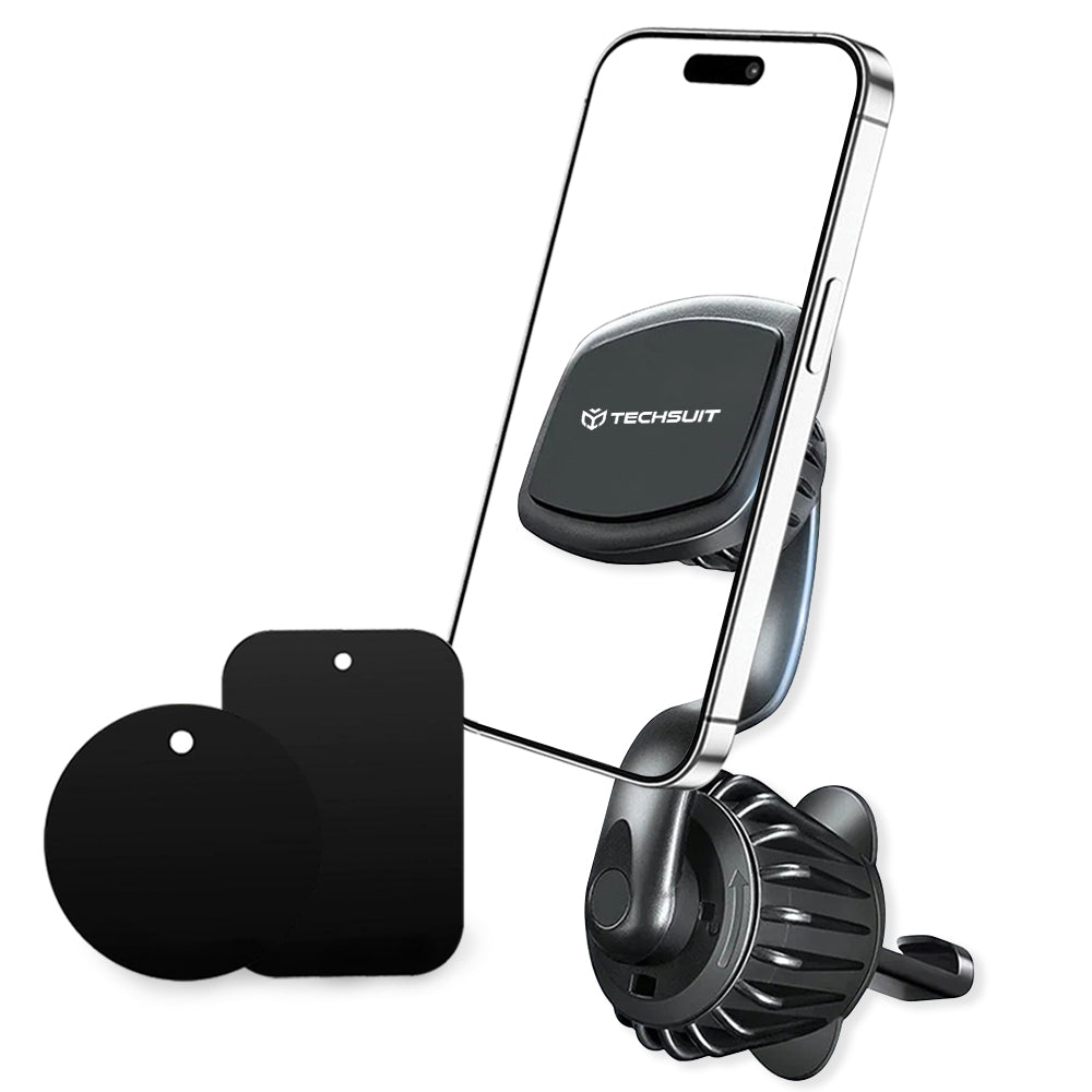 Mágneses Autós Tartó Techsuit S3, Univerzális, Fekete