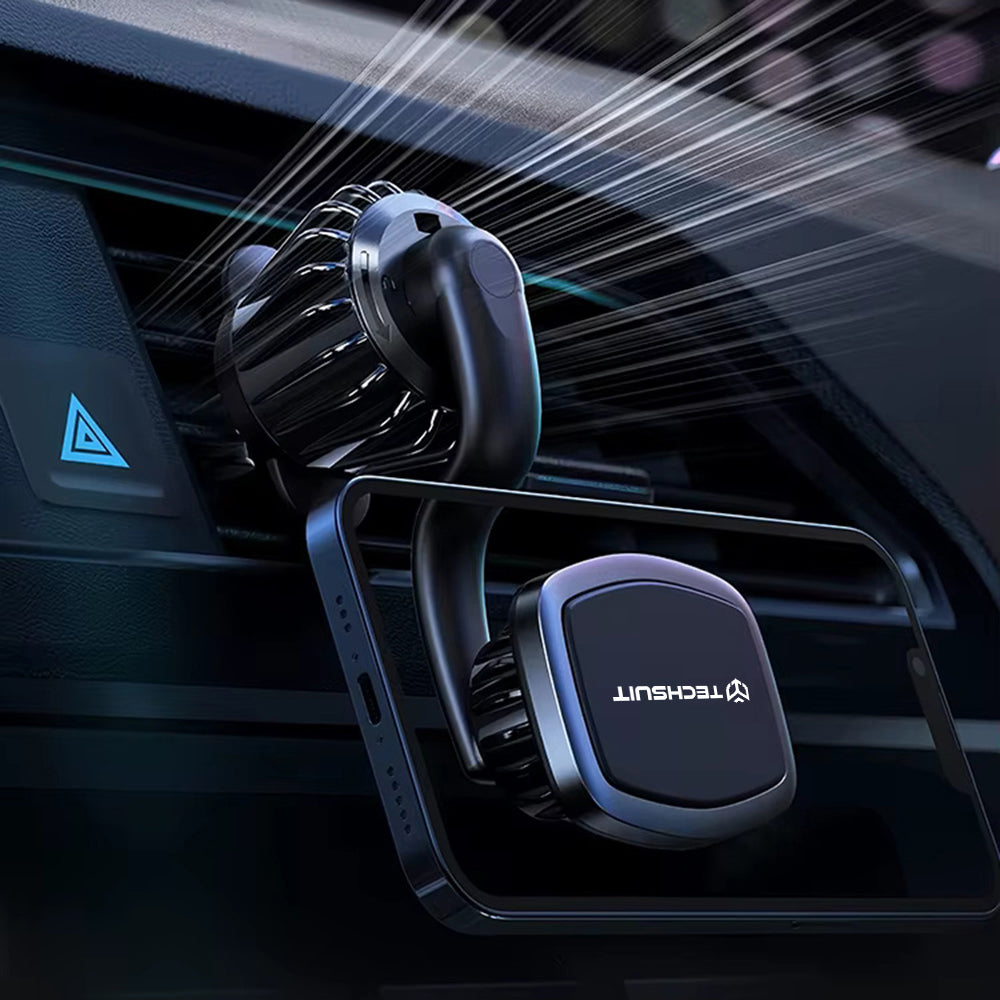 Mágneses Autós Tartó Techsuit S3, Univerzális, Fekete