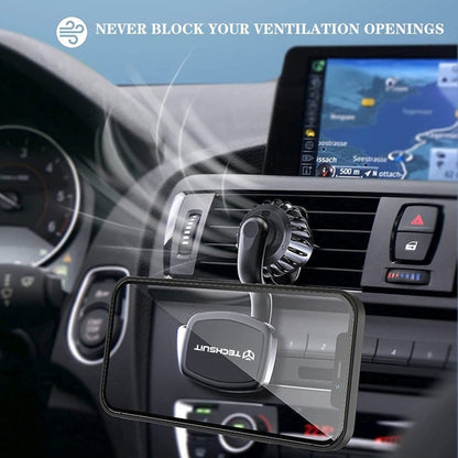 Mágneses Autós Tartó Techsuit S3, Univerzális, Fekete