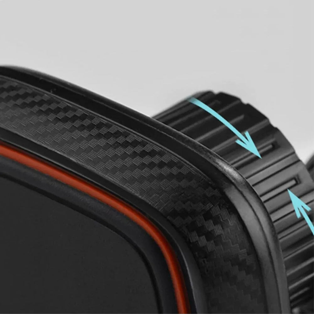 Techsuit S4 Mágneses Autós Tartó, Univerzális, Fekete Piros