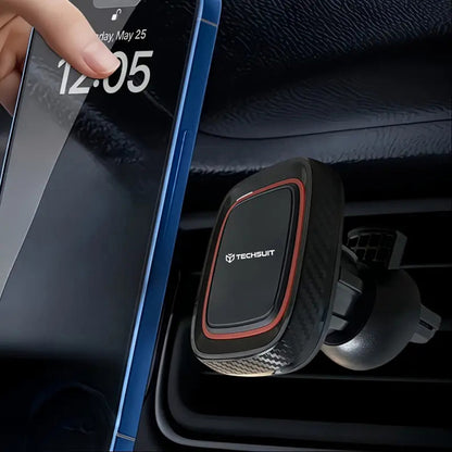 Mágneses Autós Tartó Techsuit S5, Univerzális, Fekete Piros