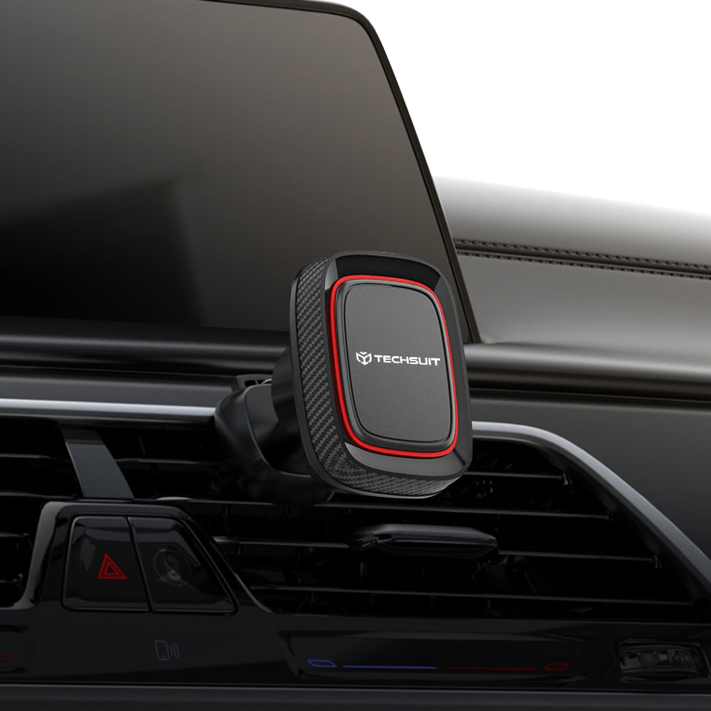 Mágneses Autós Tartó Techsuit S5, Univerzális, Fekete Piros