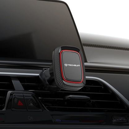Mágneses Autós Tartó Techsuit S5, Univerzális, Fekete Piros