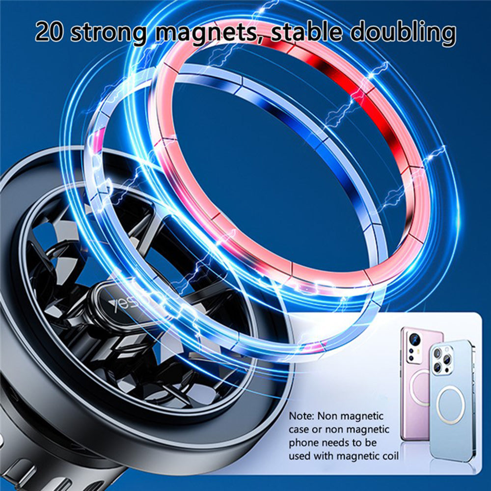 Yesido C200 Magnetic Car Holder, Universal, Black