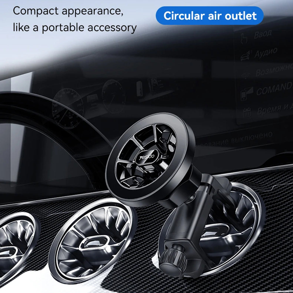 Mágneses Autós Tartó Yesido C221, Univerzális, Fekete