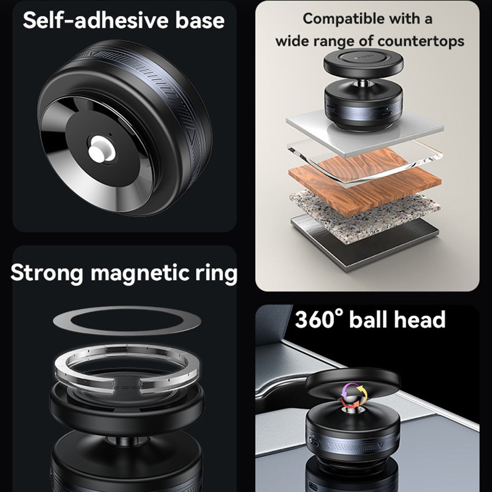 Mágneses Autós Tartó Yesido C224, Univerzális, Fekete