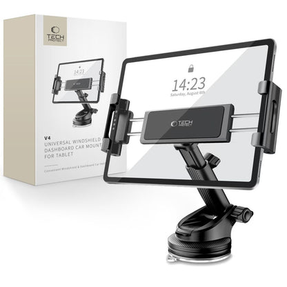 Tech-Protect V4 autós tartó tabletta számára, 141mm - 280mm, Fekete