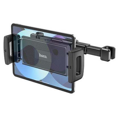 HOCO CA121 autós fejtámlatartó telefonhoz / tablethez, 4.7 inch - 10.5 inch, fekete