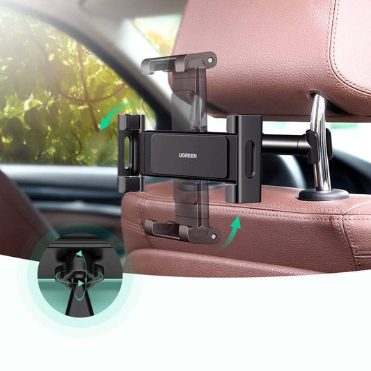 UGREEN LP160 Headrest Car Holder (60108), 4.7inch - 12.9inch, Black