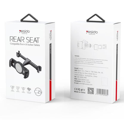 Yesido C29 Headrest Car Holder for Phone / Tablet, 4inch - 10inch, Black