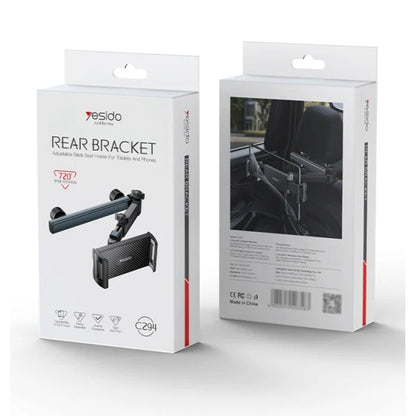 Yesido C294 autós fejtámlatartó, 4,7 hüvelyk - 13 hüvelyk, fekete