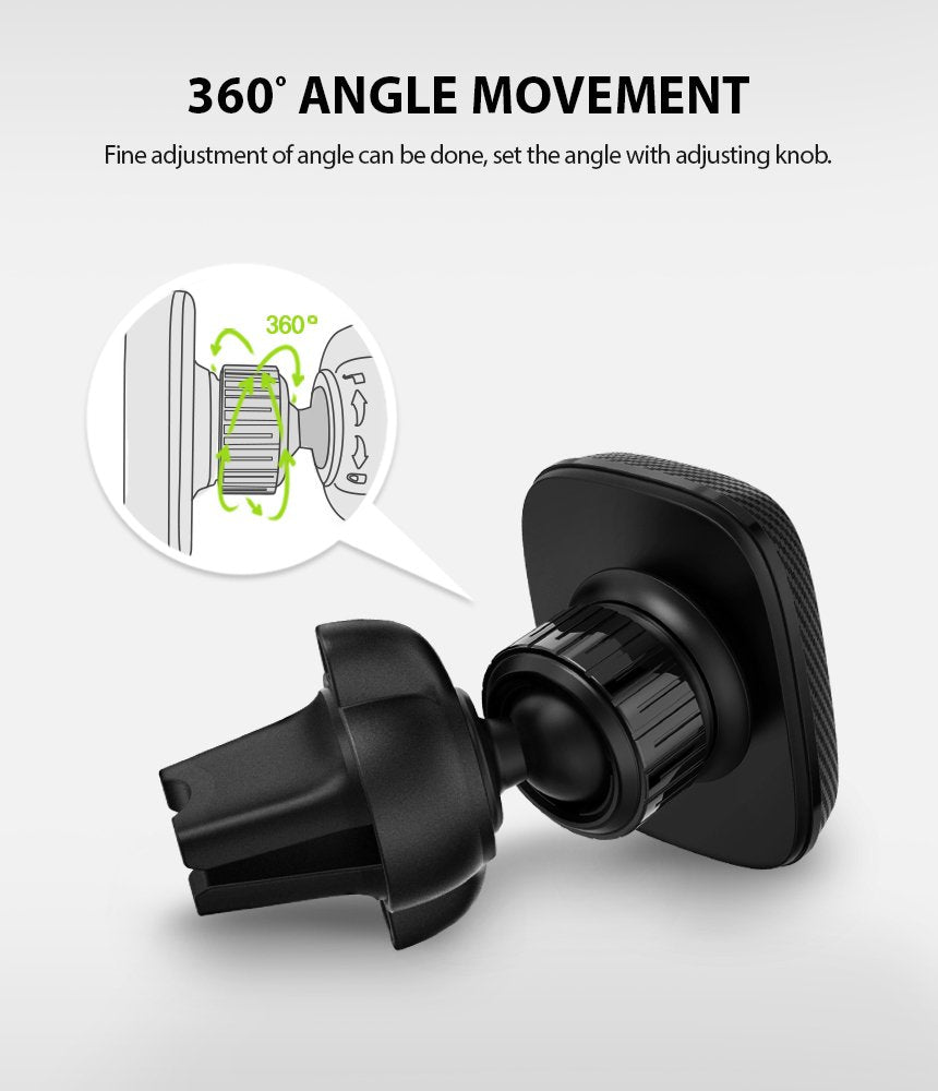 Ringke Power Clip mágneses autós tartó, univerzális, fekete