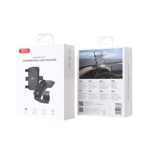 XO Design C171 autótartó, 4.7 inch - 7.6 inch, Fekete