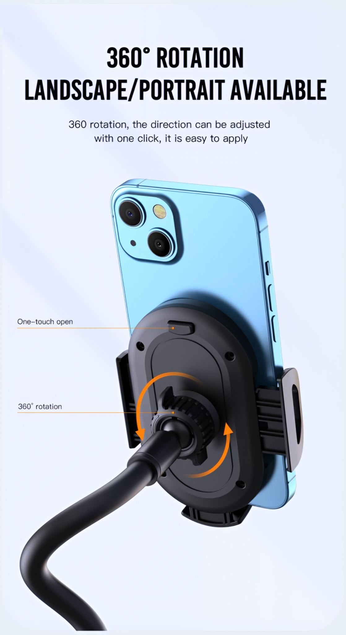 XO Design C105 autós tartó, Univerzális, Fekete