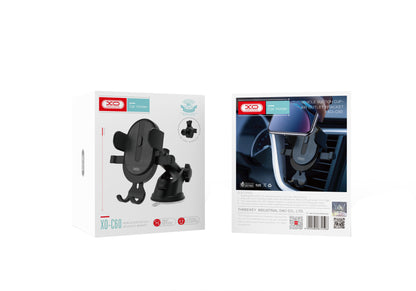 XO Design C60 2in1 autótartó, 4inch - 6inch, fekete