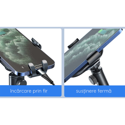 Yesido C120 autós tartó, 4inch - 6.5inch, Fekete