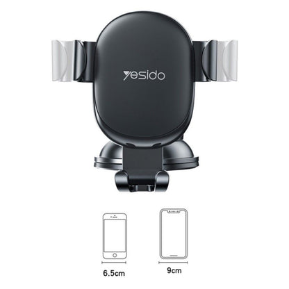 Yesido C120 autós tartó, 4inch - 6.5inch, Fekete