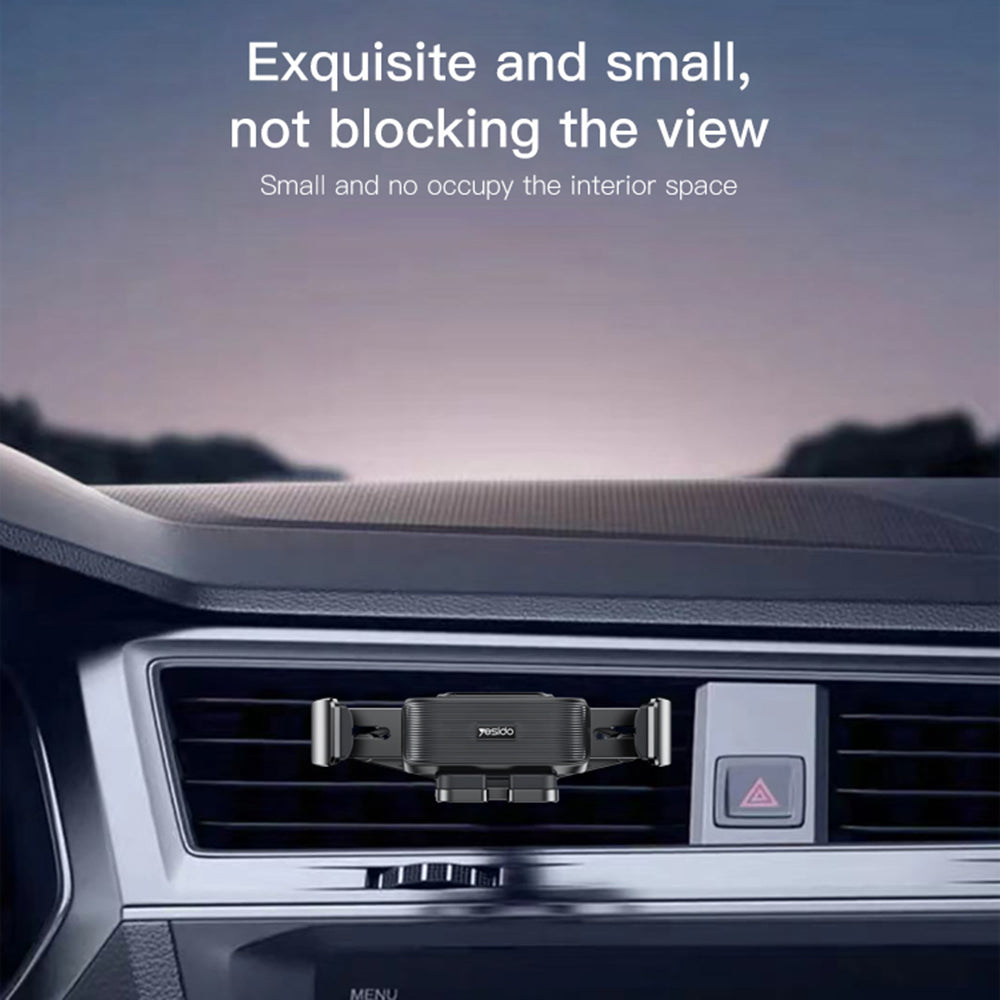 Autós tartó Yesido C166, 4.7inch - 7inch, Fekete