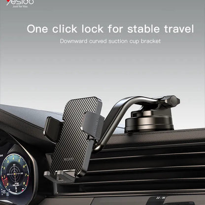 Yesido C172 autós tartó, 4inch - 7inch, Fekete