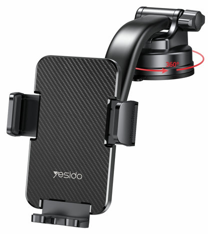 Yesido C172 autós tartó, 4inch - 7inch, Fekete