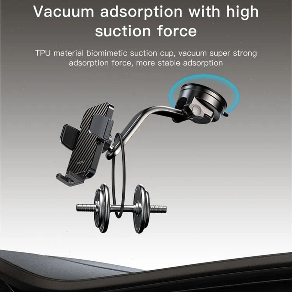 Yesido C172 autós tartó, 4inch - 7inch, Fekete