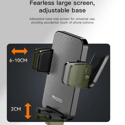 Yesido C172 autós tartó, 4inch - 7inch, Fekete